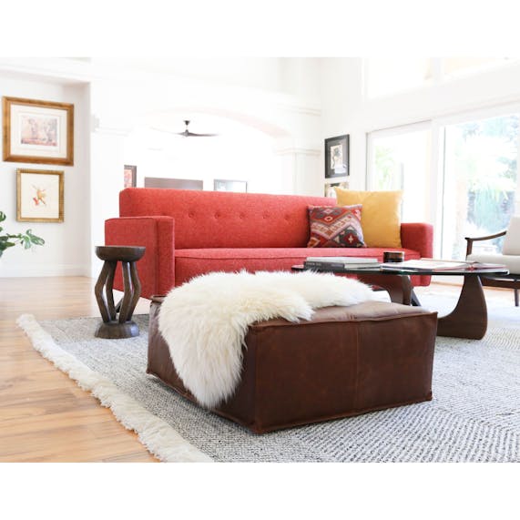 Lyle Leather Ottoman Joybird
